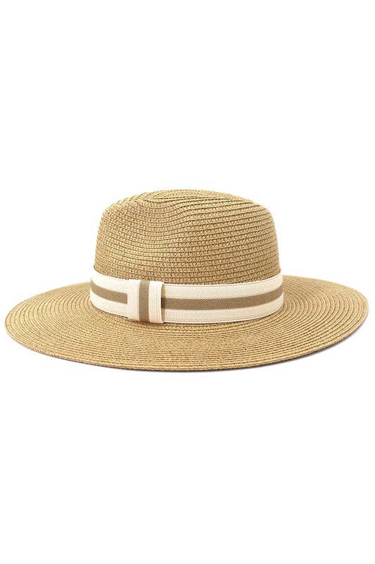 CASUAL SUMMER BANDING PANAMA HAT_CWAH102