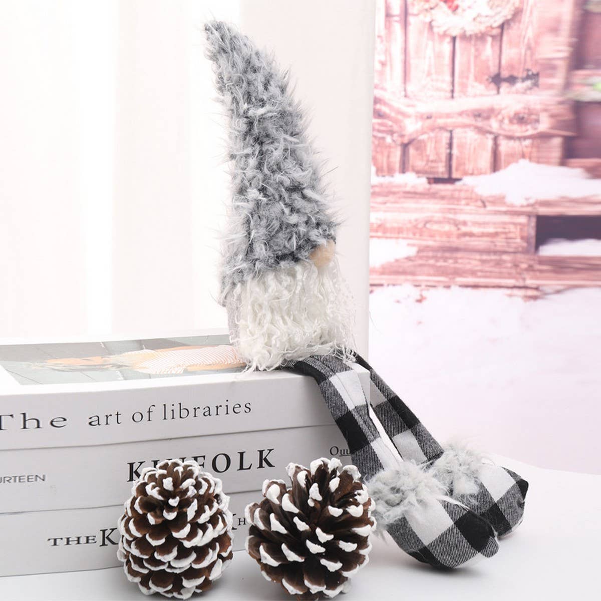 CHRISTMAS PLUSH FACELESS DOLL FIGURINE DECORATION_CWMM2847