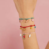 CREATIVE COTTON ROPE BRACELET WITH SHELL EYE_CWAJE4596