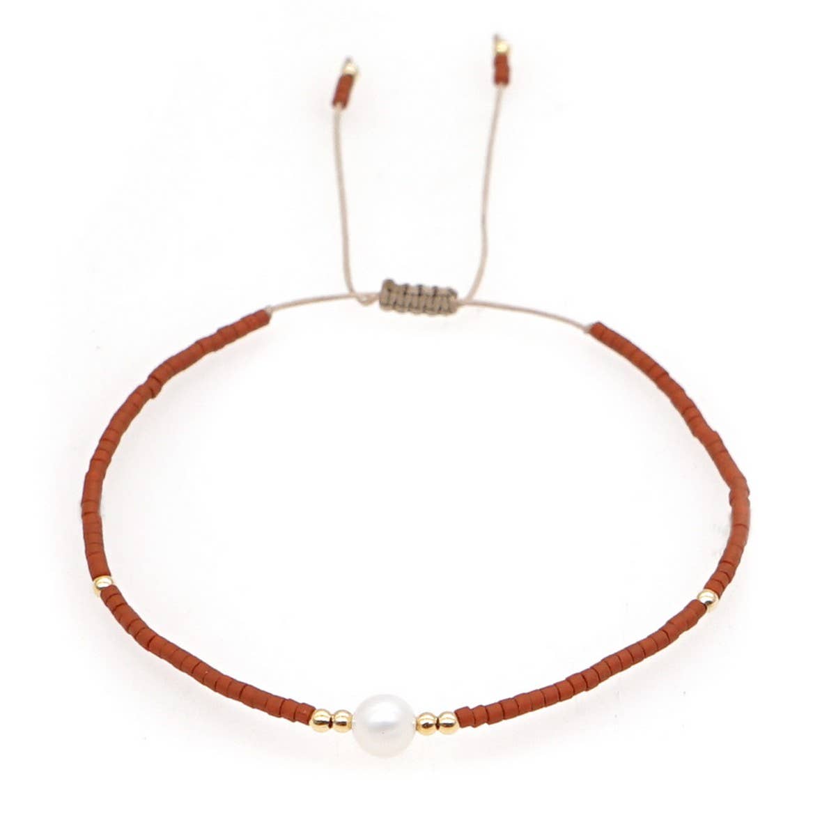 HAND WOVEN FASHIONABLE RICE BEADS BRACELET_CWAB4621