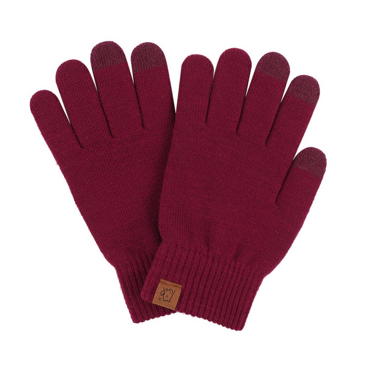 Winter Candy-Colored Warm Five-Finger Gloves_Cwag0393