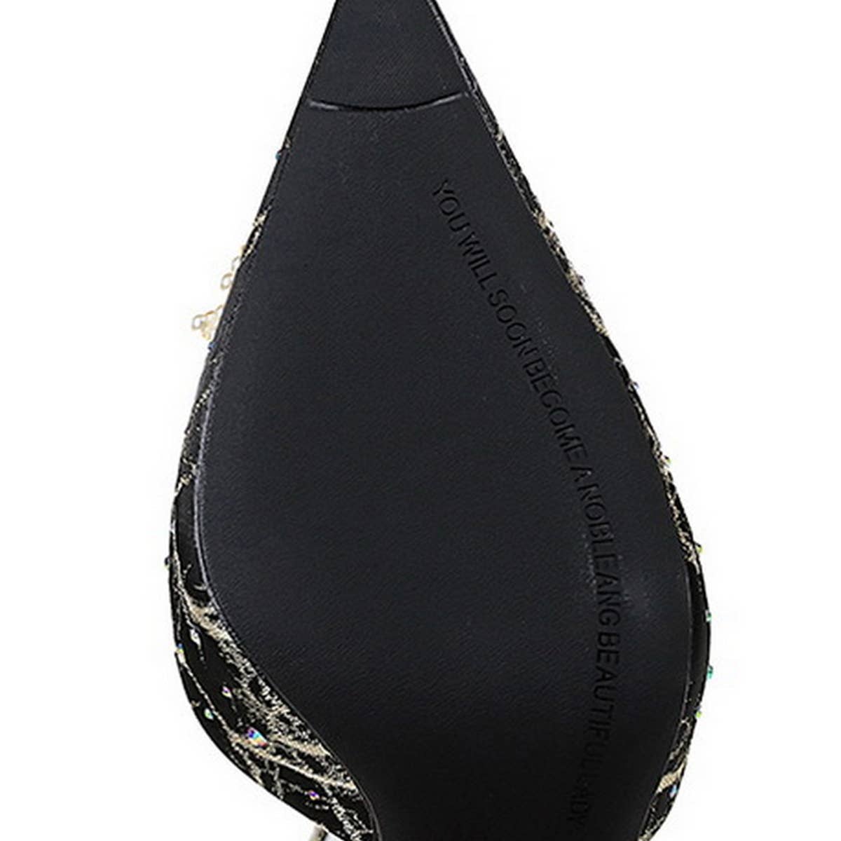 Women Retro Rhinestone Pearl Flower High Heels