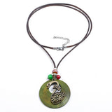 FASHION WAXED ALLOY SWAN LONG NECKLACE_CWMM4618