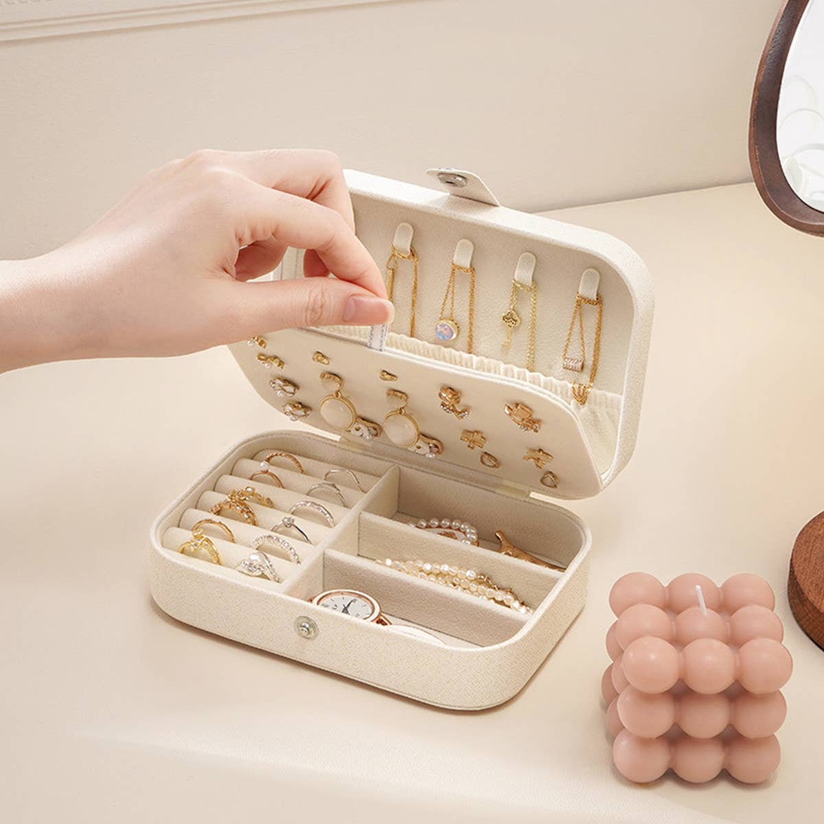 SIMPLE DOUBLE LAYER MULTIFUNCTIONAL STORAGE BOX_CWMM1688