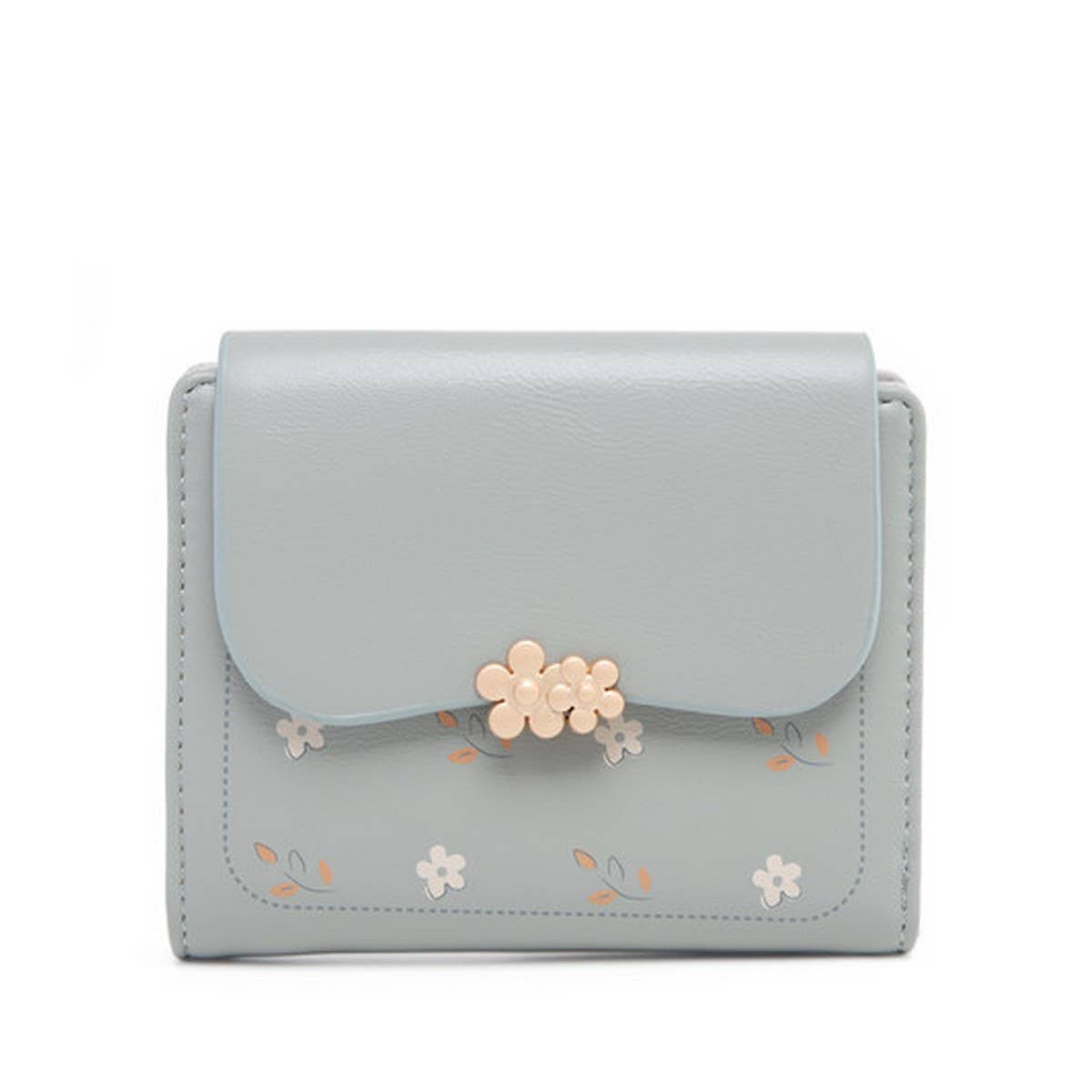 FLORAL TRI FOLD COIN PURSE_CWAB2336