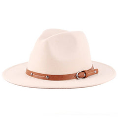 FLAT TOP BRITISH STYLE PANAMA HAT_CWAH1898