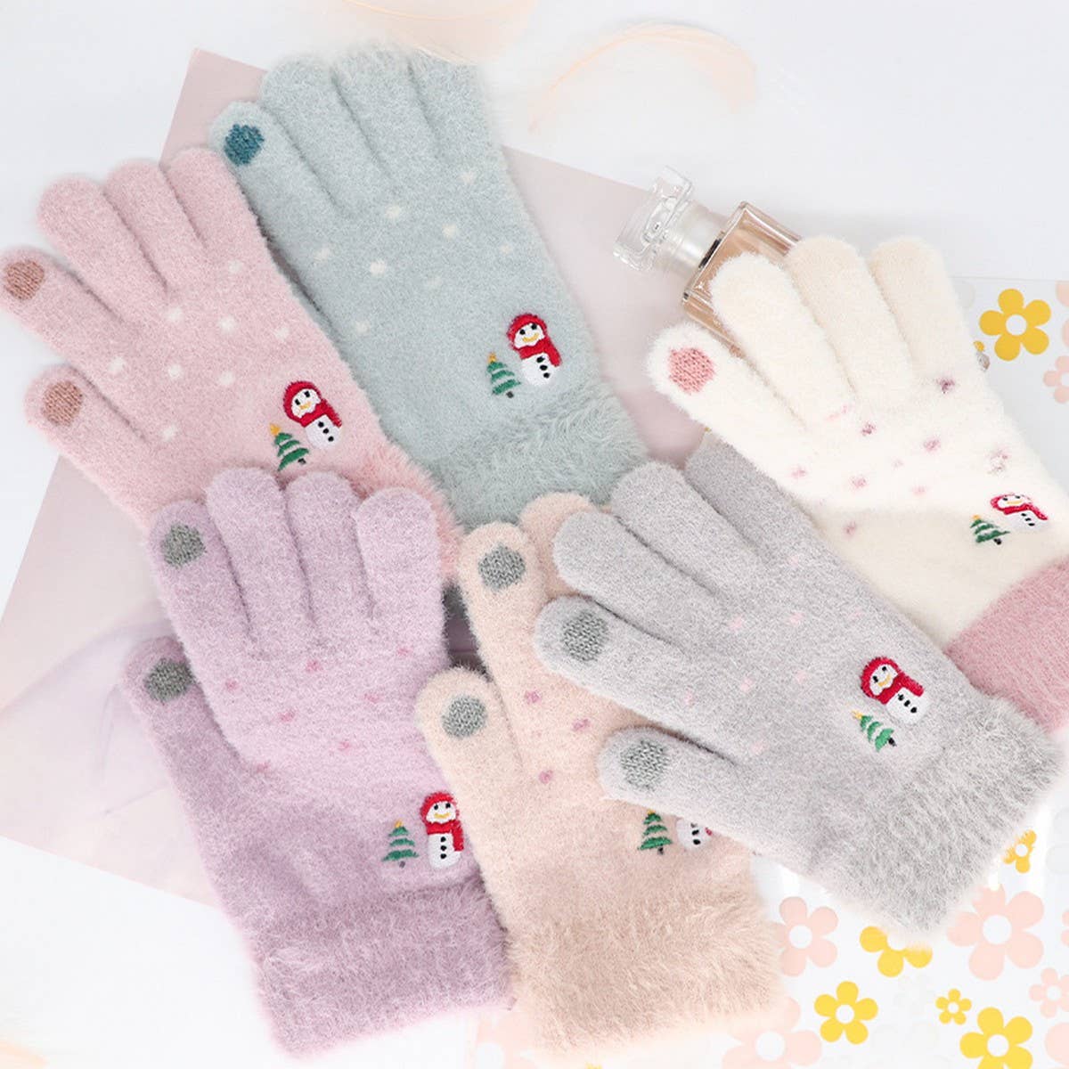 CUTE WINTER COLD PROTECTION TOUCH SCREEN GLOVES_CWAG0149