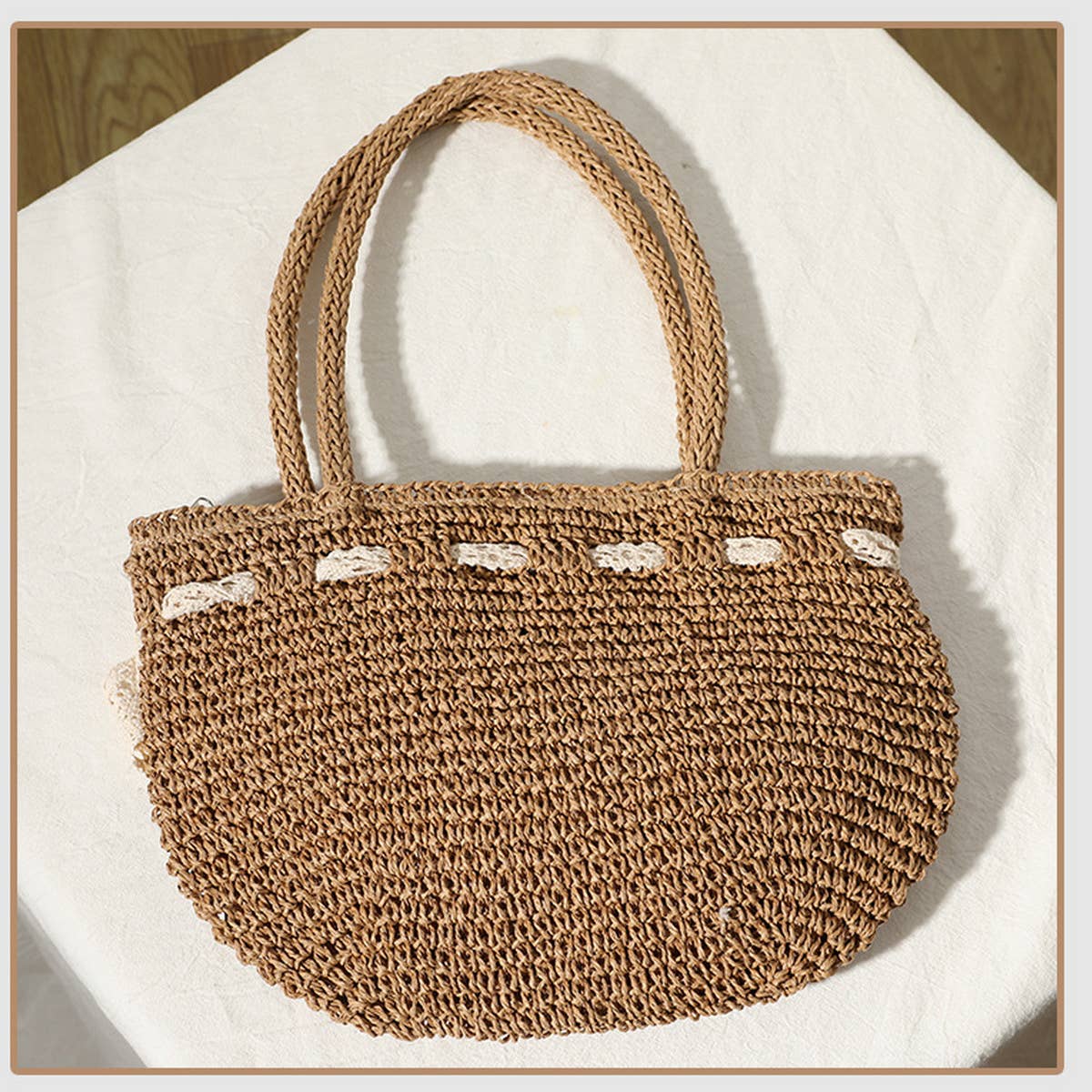 2024 NEW STYLE BOW HAND HELD BEACH WOVEN BAG_CWAB1891