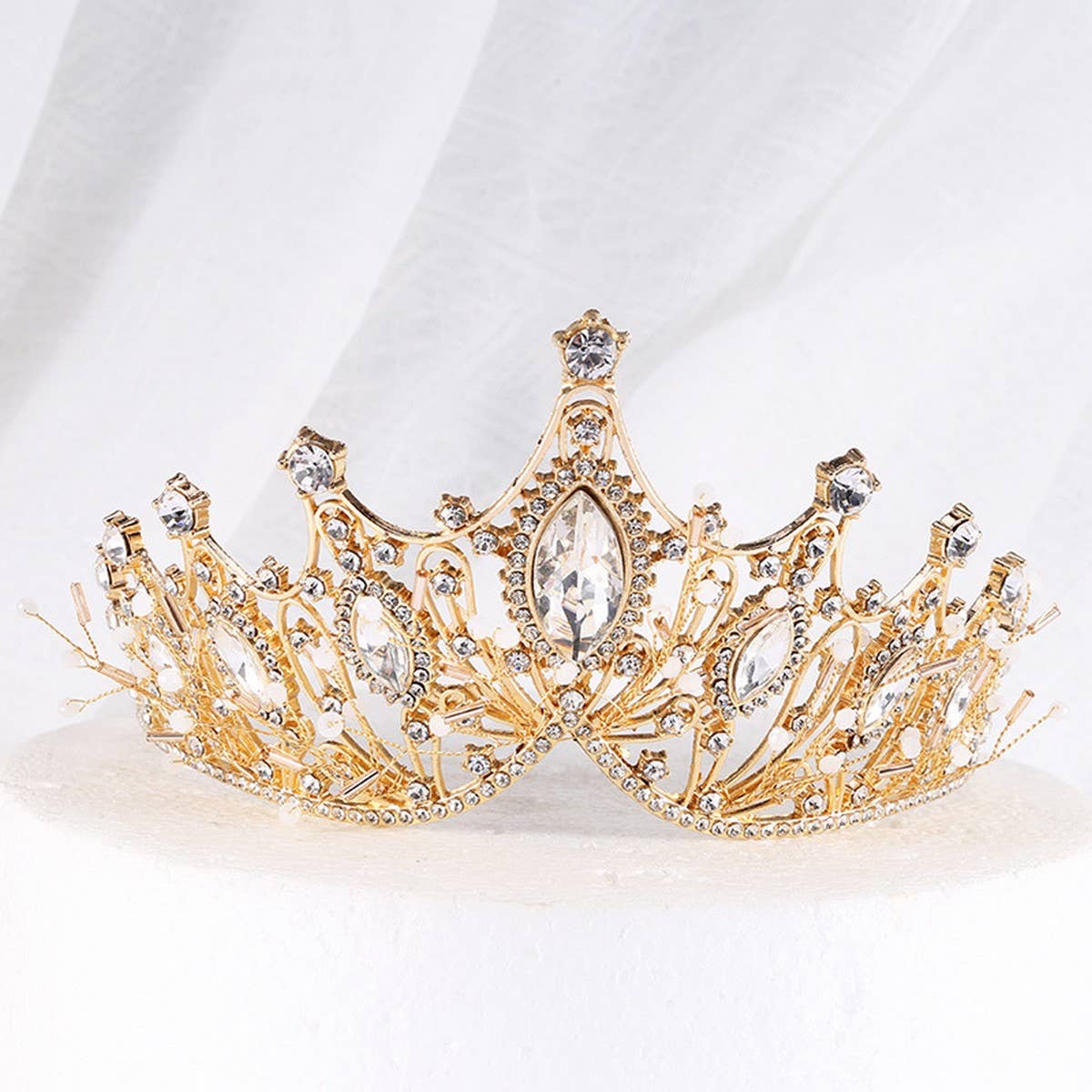 Wedding Crystal Hair Accessory Bridal Crown_Cwmm2011
