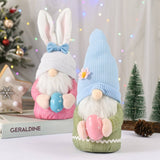 EASTER BUNNY DWARF FACELESS OLD MAN DOLL ORNAMENTS_CWMM2845