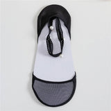 Women Pearl Lace Solid Color Invisible Socks_Cwms0495
