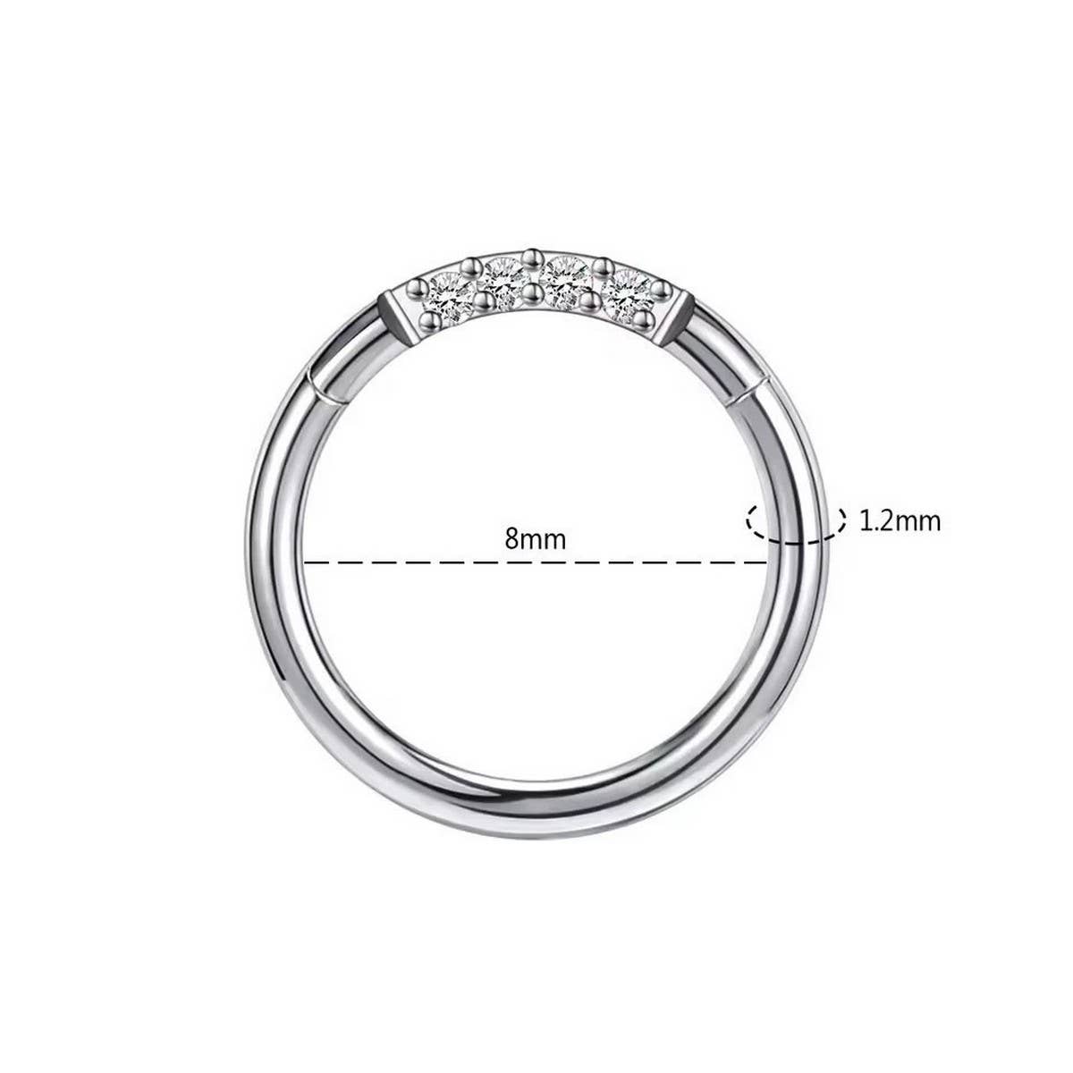 RHINESTONE SEPTUM NOSE RING FOR PIERCING_CWMM9510