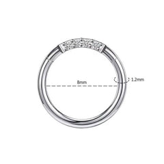 RHINESTONE SEPTUM NOSE RING FOR PIERCING_CWMM9510