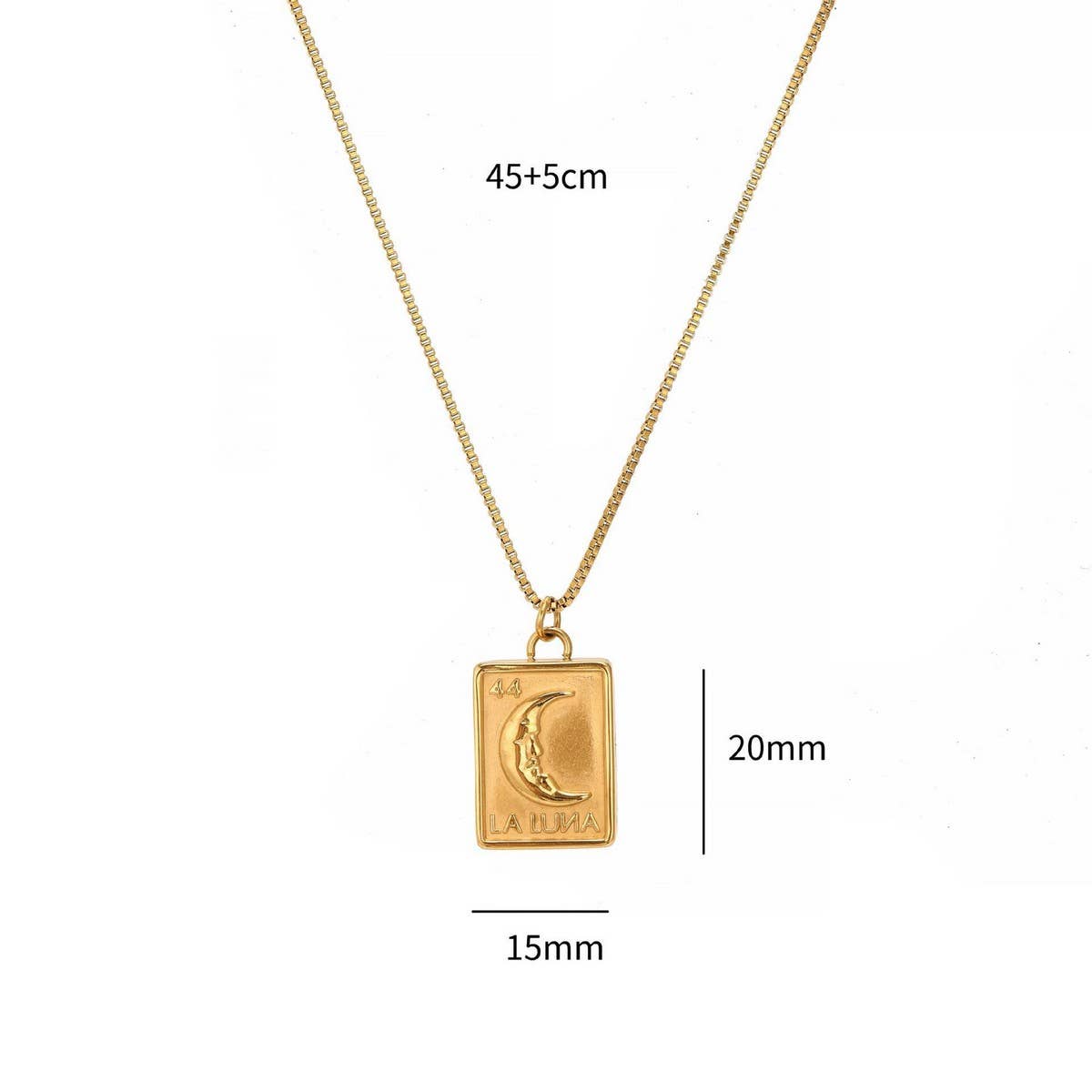 FASHION MOON LOVE PHOTO ALBUM NECKLACE_CWMM5673