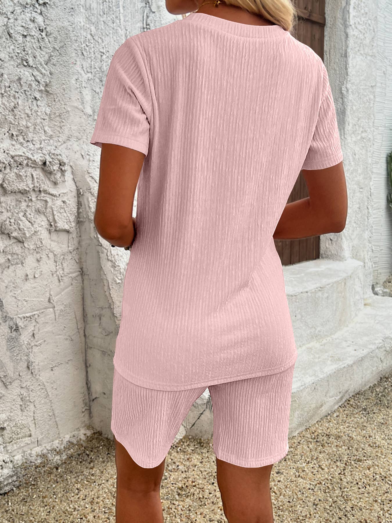 Two-Piece Sportswear Set Of Short Sleeves Shorts