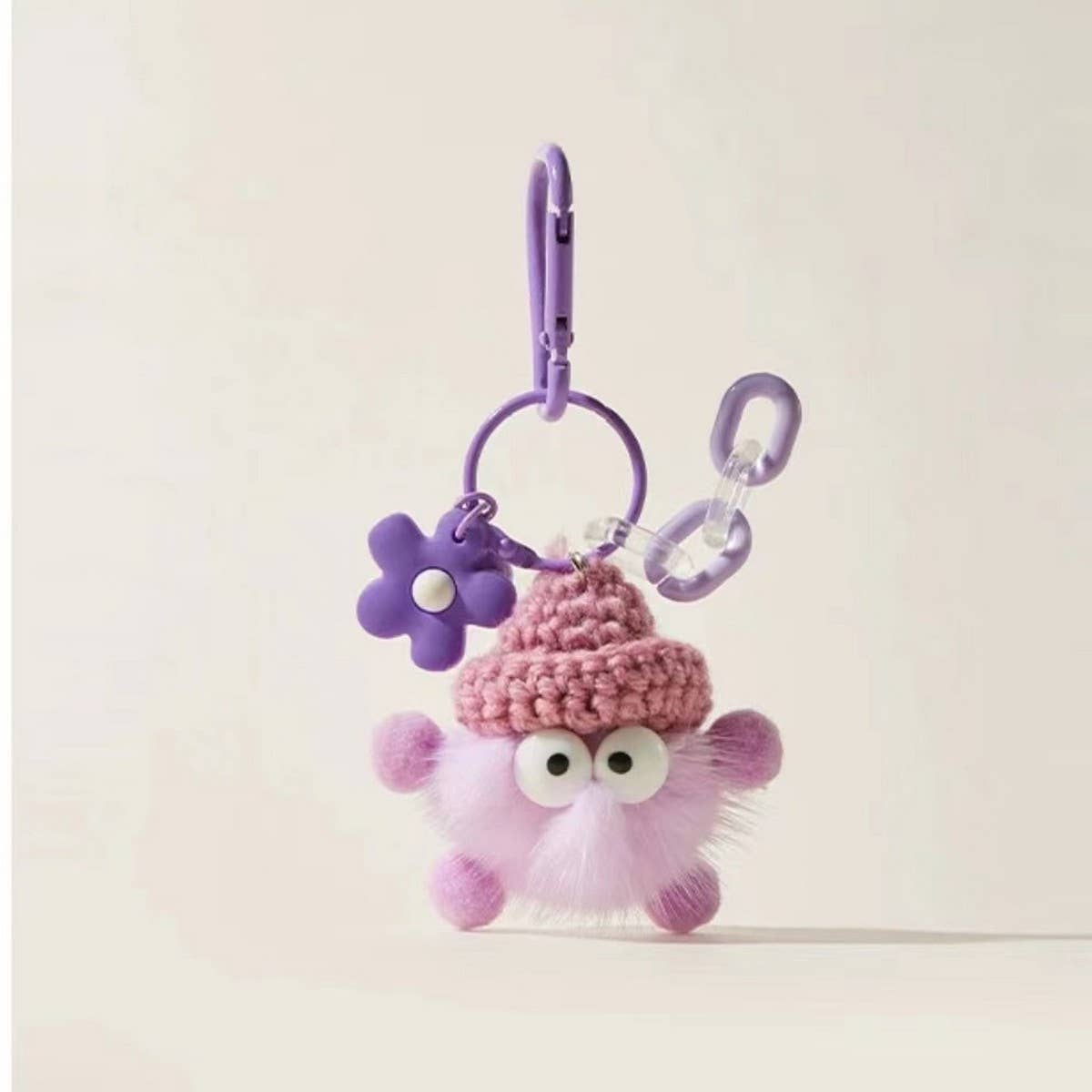 Cwmm10413_Cute Keychain Plush Backpack Bag Charm