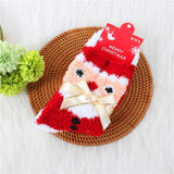 CHRISTMAS TREE THICKENED BOW CHRISTMAS SOCKS_CWMS0626