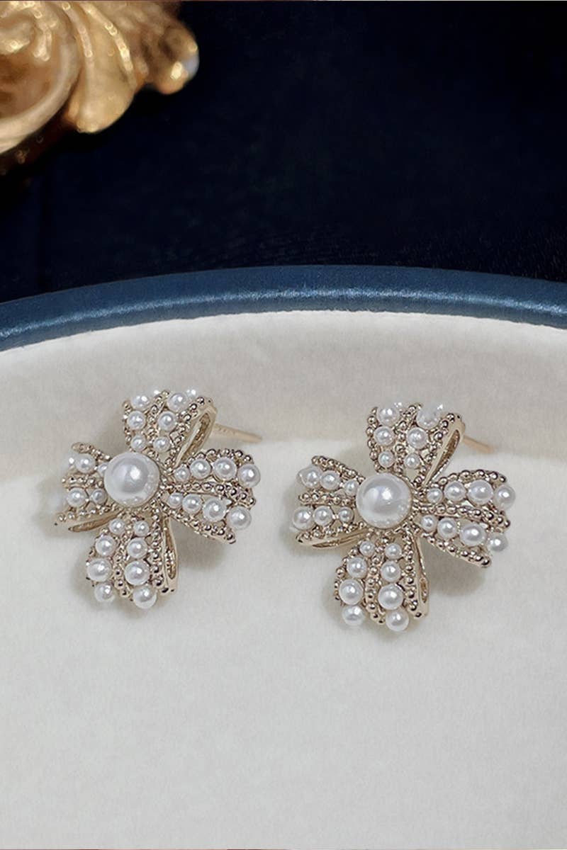 BEADS DECKED STUD EARRINGS_CWAJE0340