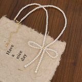 Versatile And High-End Sweet Style Bow Necklace