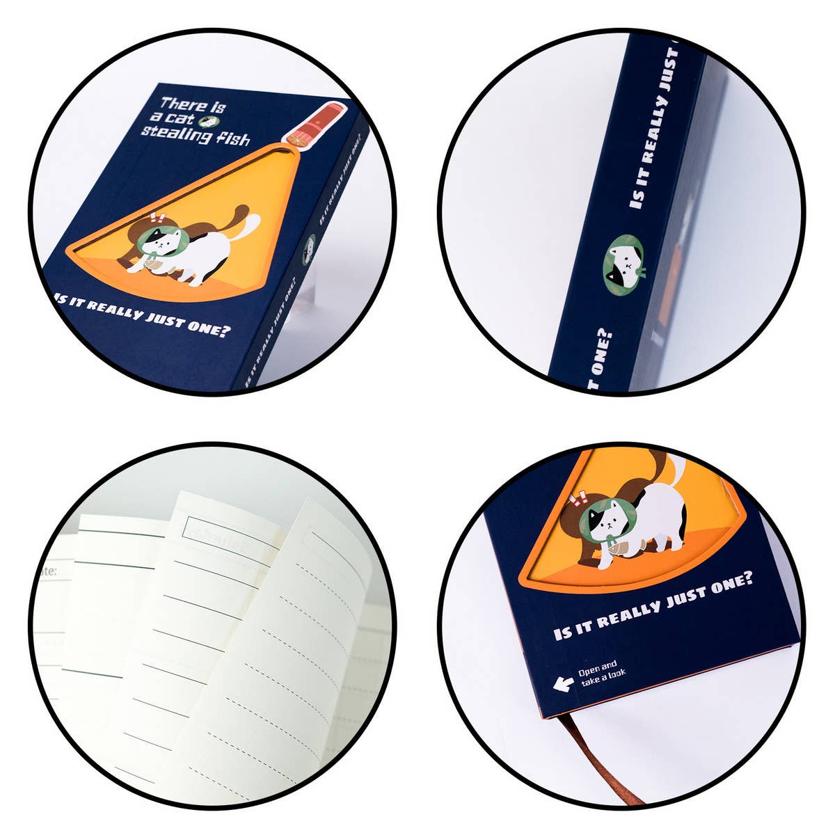 CUTE CARTOON KITTEN COVER HARD COVER NOTEBOOK_CWMM1850