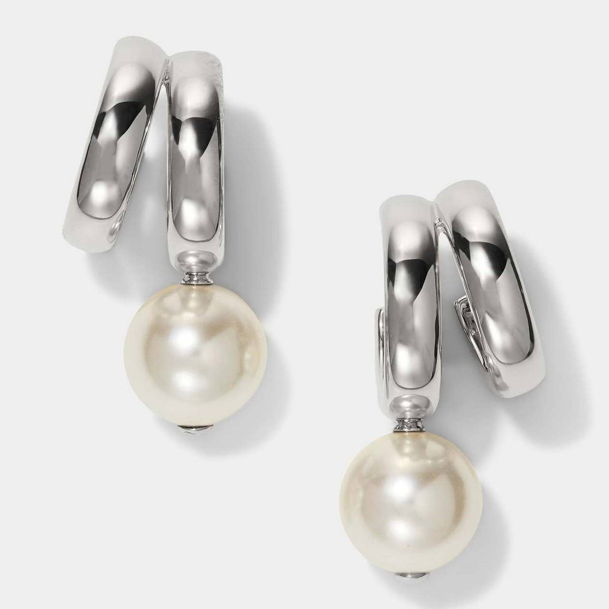 NEW FASHION IRREGULAR LINE PEARL EARRINGS_CWAJE5126