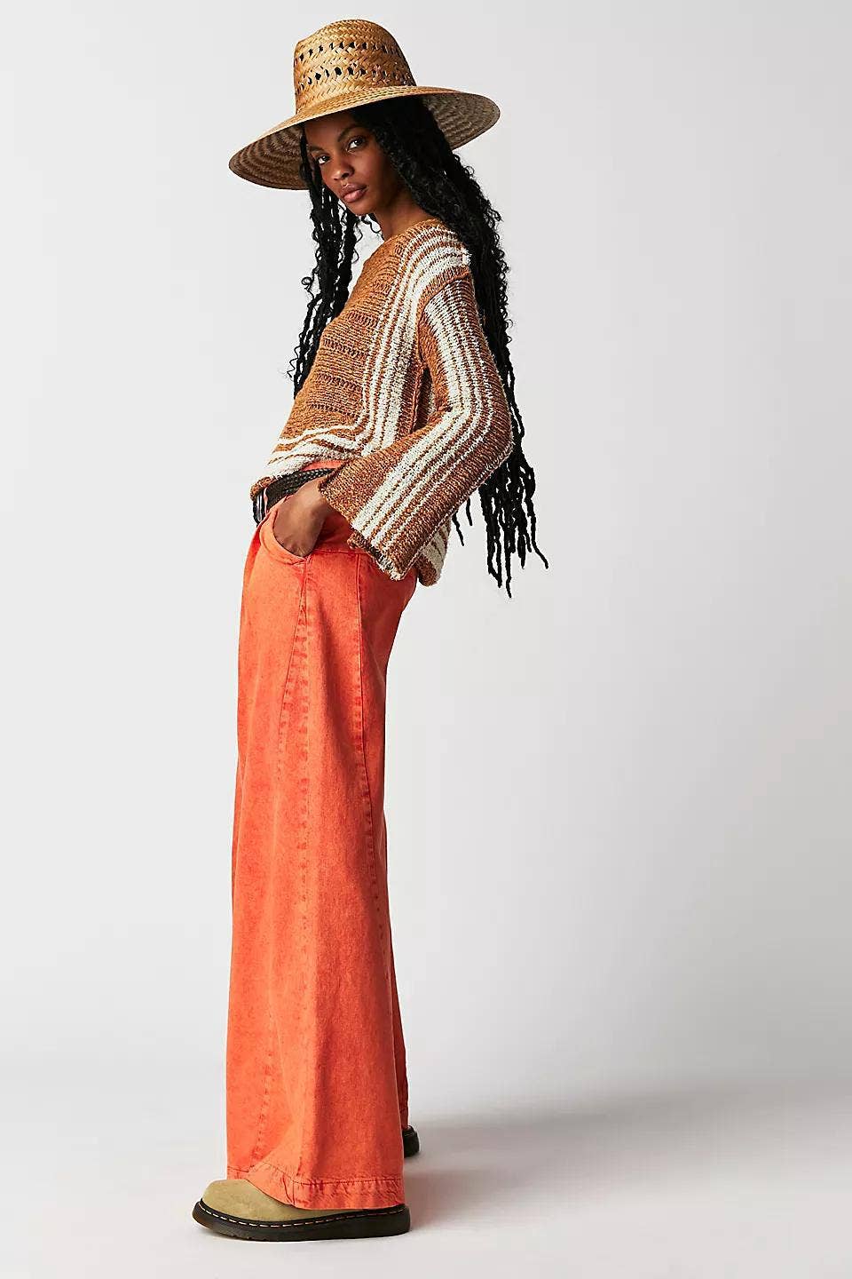 Street Style American Wide-Leg Baggy Casual Jeans