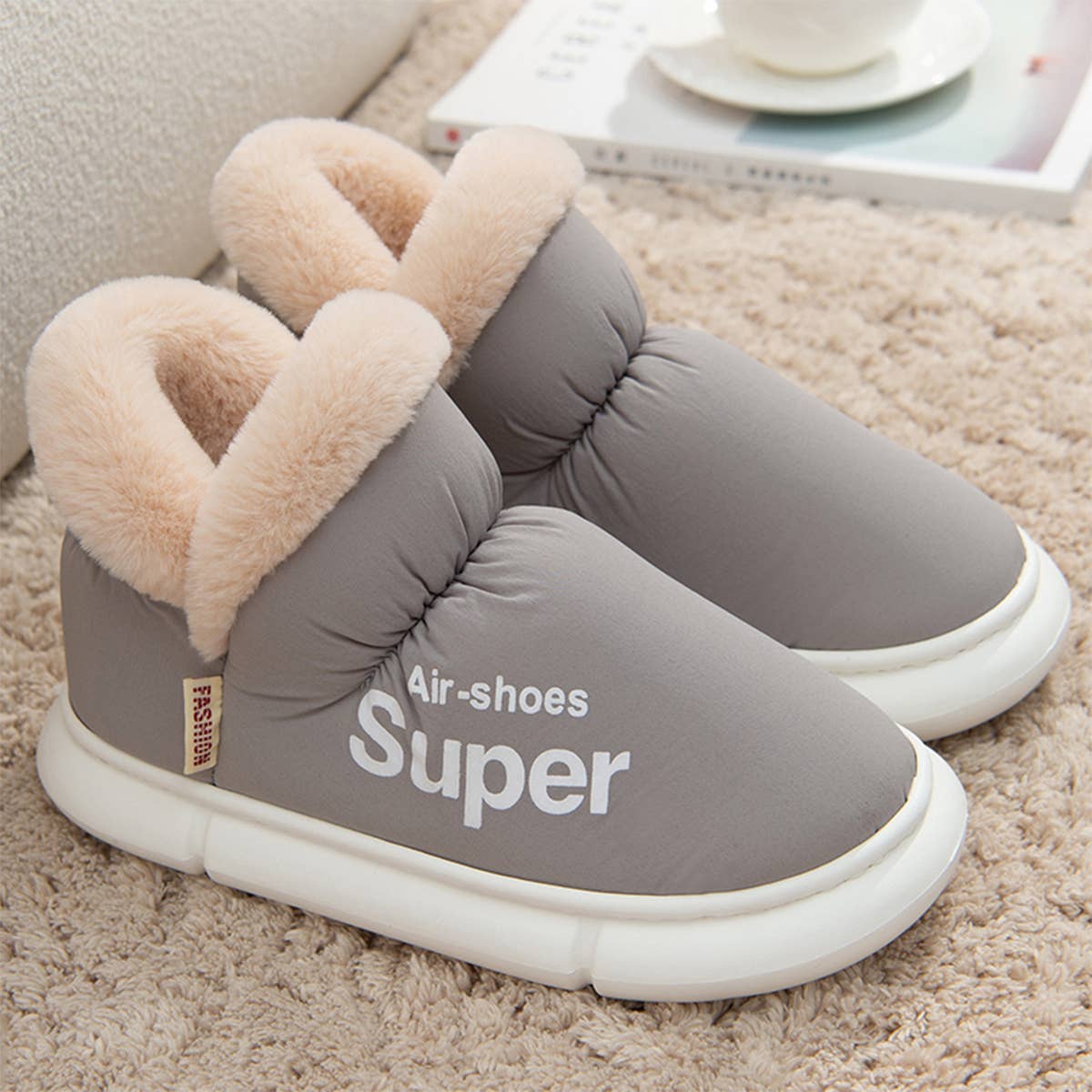 Winter Slippers Warm Waterproof Home House Shoes