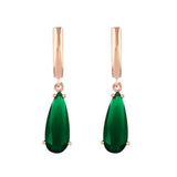Zircon Jewelry Rose Gold Water Drop Earrings_Cwaje1017