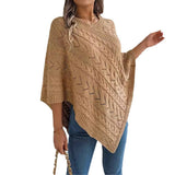 Casual Solid Color Twist Pongee Sweater Coat