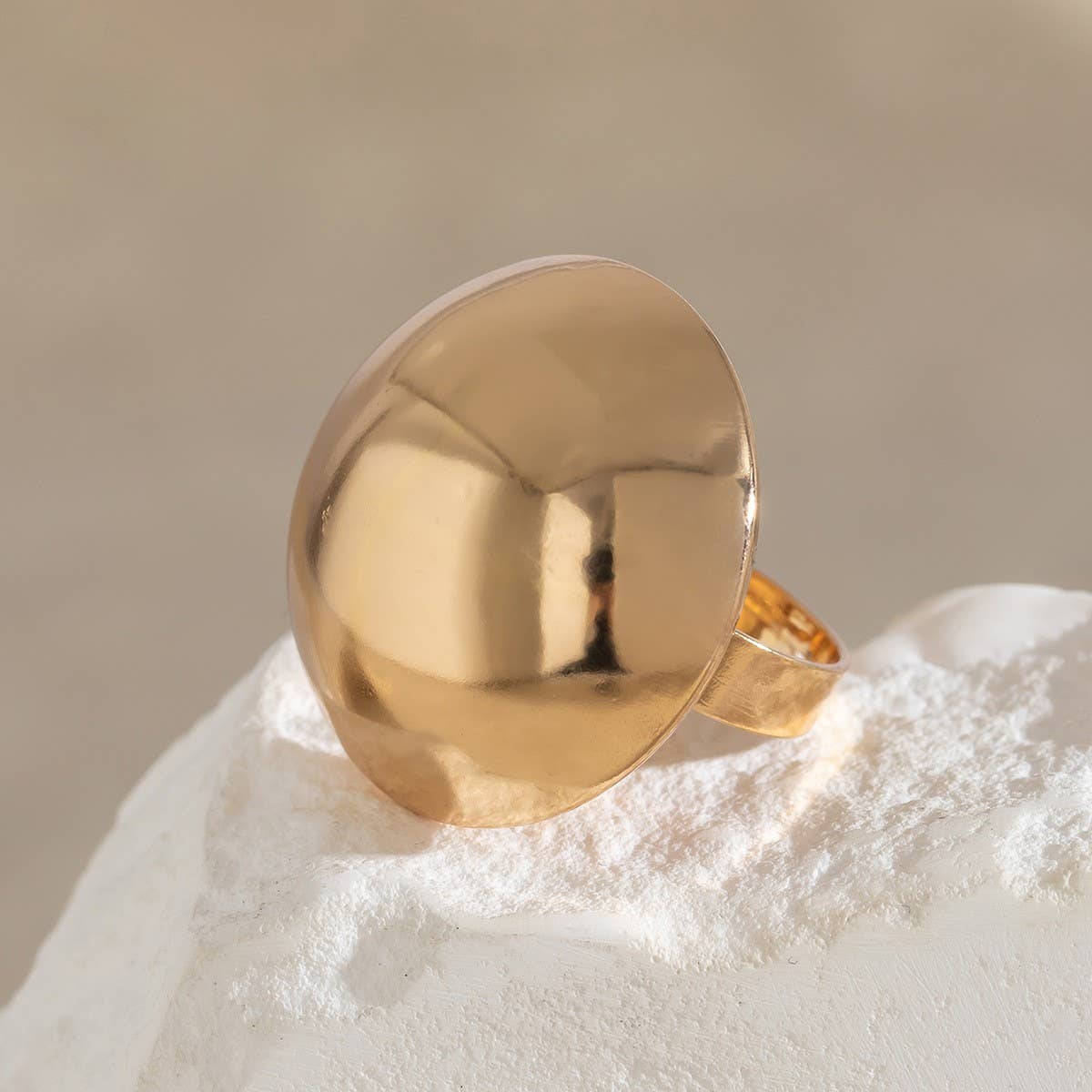 SIMPLE IRREGULAR HAND ORNAMENTS NICHE RING_CWMM3243