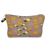CUTE HARD WORKING BEE PRINTED COSMETIC BAG_CWAB2269