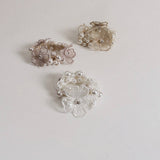 BOHO PEARL FLOWER HAIR TIE ELEGANT FAIRY STYLE_CWAHA6781