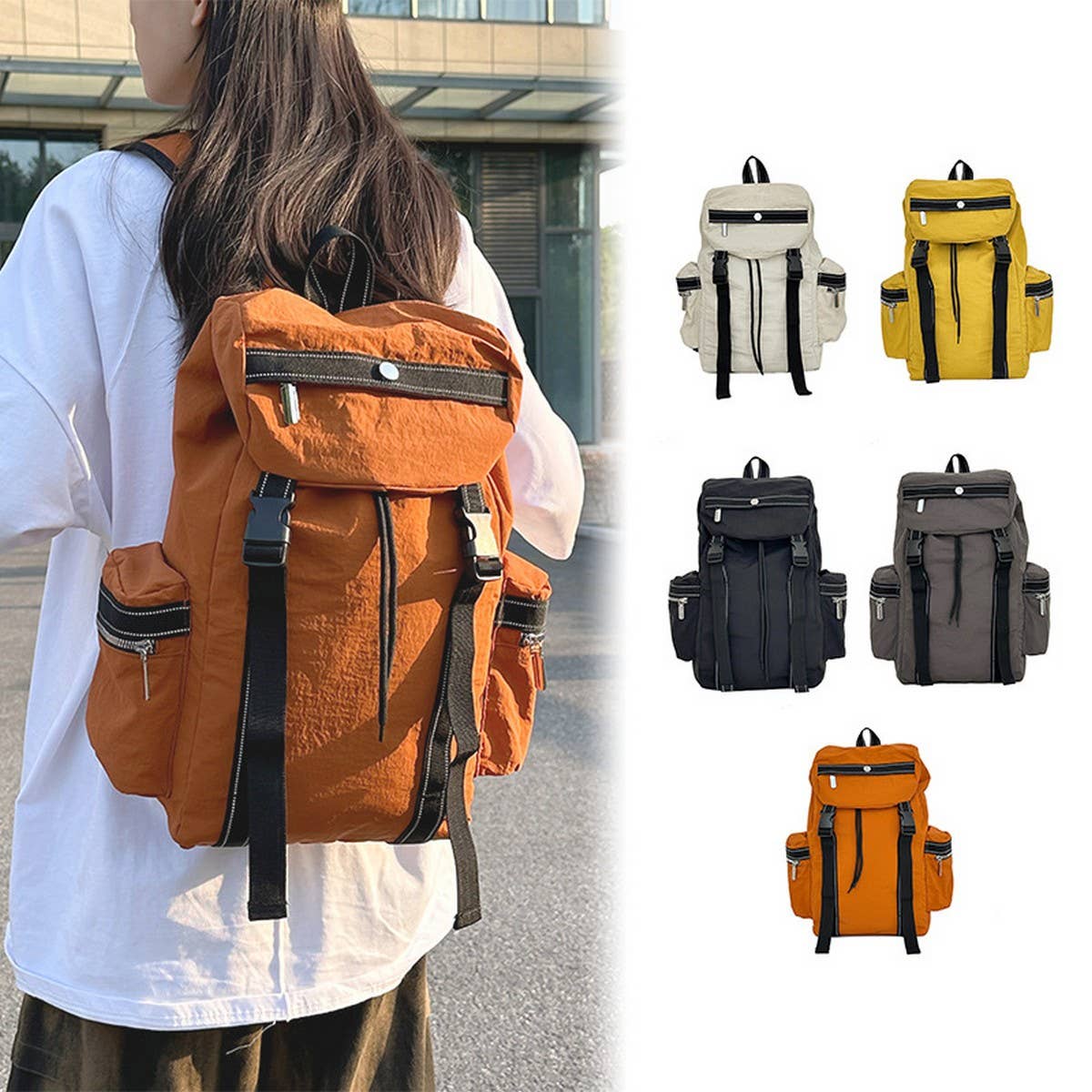 OUTDOOR TRAVEL BACKPACK FOR STUDENTS UNISEX_CWAB5448