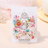 BABY PINK PLAID LACE BOW HAIR CLIP SET_CWAHA6705