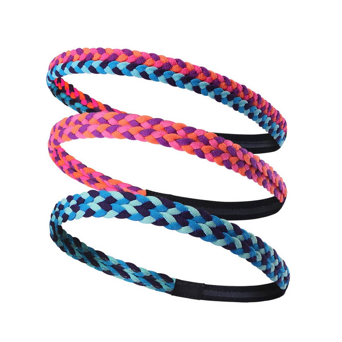 BRAIDED NON SLIP SILICONE SWEATBAND FOR SPORTS_CWMM7952
