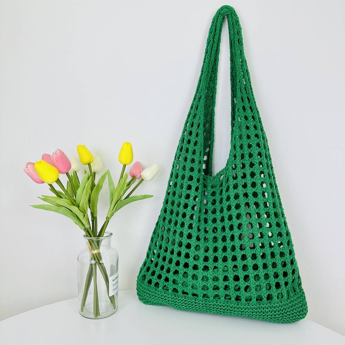 Cwab1953_Knitted Hollowed Out Tote Bag