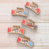 Football Letters Pu Leather Hair Clip Accessories_Cwasc1614