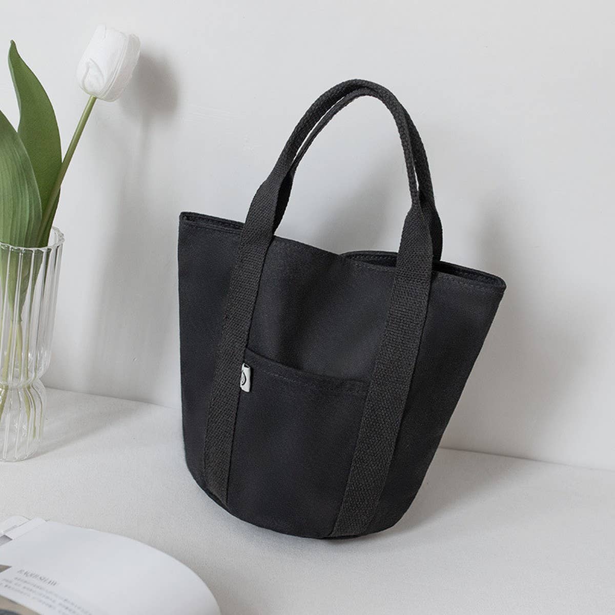 CANVAS LUNCH TOTE BAG FOR WORK OR SCHOOL_CWAB5598