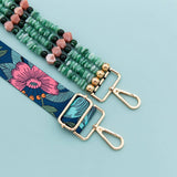 IRREGULAR ACRYLIC ADJUSTABLE BOHO WIDE BAG STRAP_CWMM5096