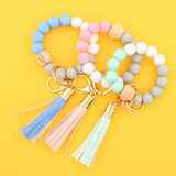 COLORFUL KEYCHAIN TASSEL BRACELET_CWAJE0655