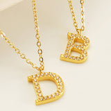 FASHION 26 LETTER DIAMOND PENDANT NECKLACE_CWAJE0684