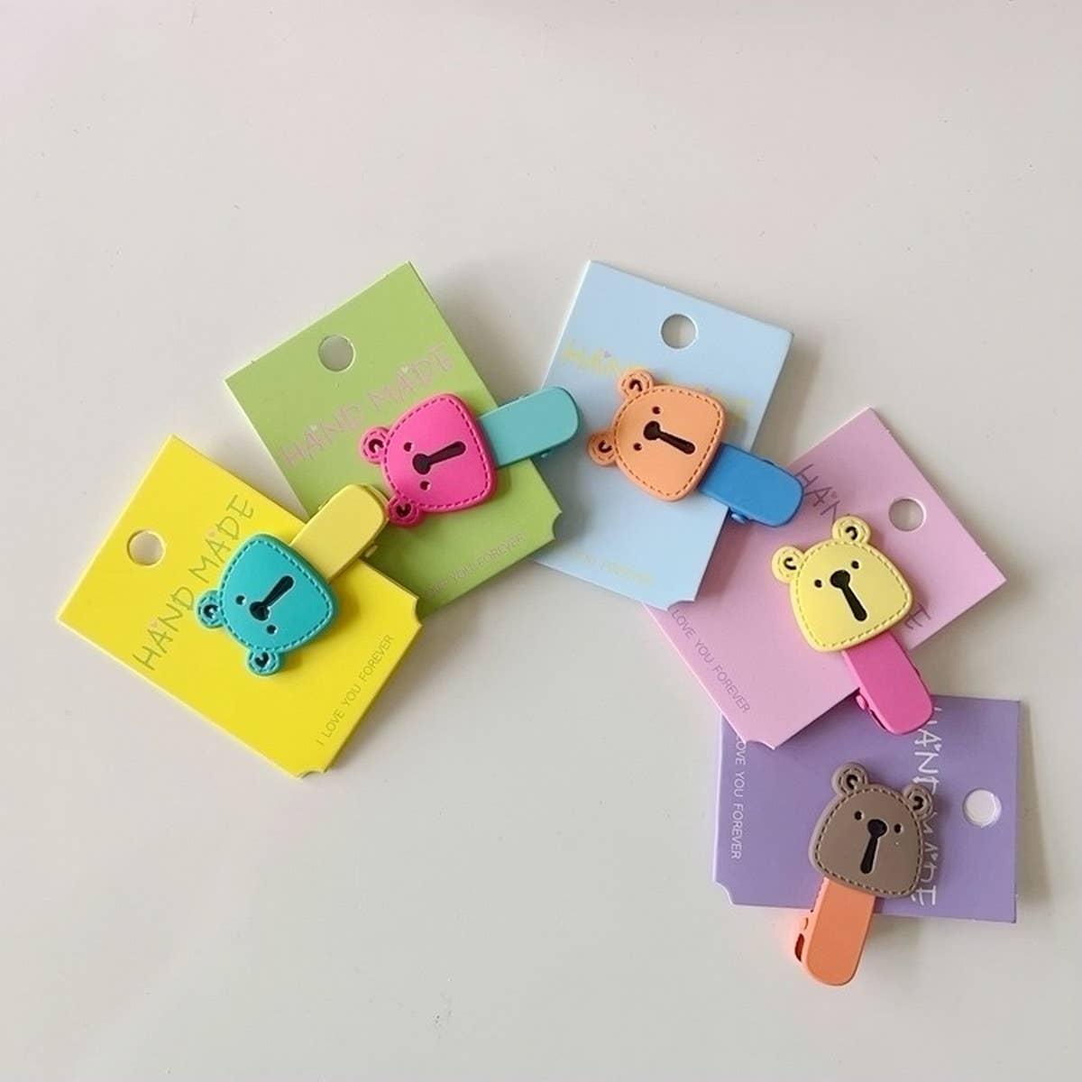 CHILDRENS CUTE LONG NOSE BEAR HAIR CLIP_CWAHA1822