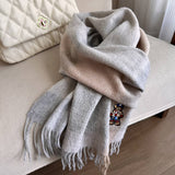 BRITISH PLAID BEAR SCARF UNISEX WINTER WARM WRAP_CWASC1496