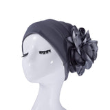 SOLID COLOR LARGE FLOWER WOMENS HEADSCARF_CWASC2450