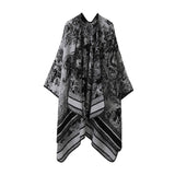 CAPE DARK DOUBLE SIDED WARM OUTER WEAR THICK SHAWL_CWASC2117