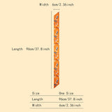 FLORAL LETTER SCARF HAIR TIE RIBBON_CWASC0065