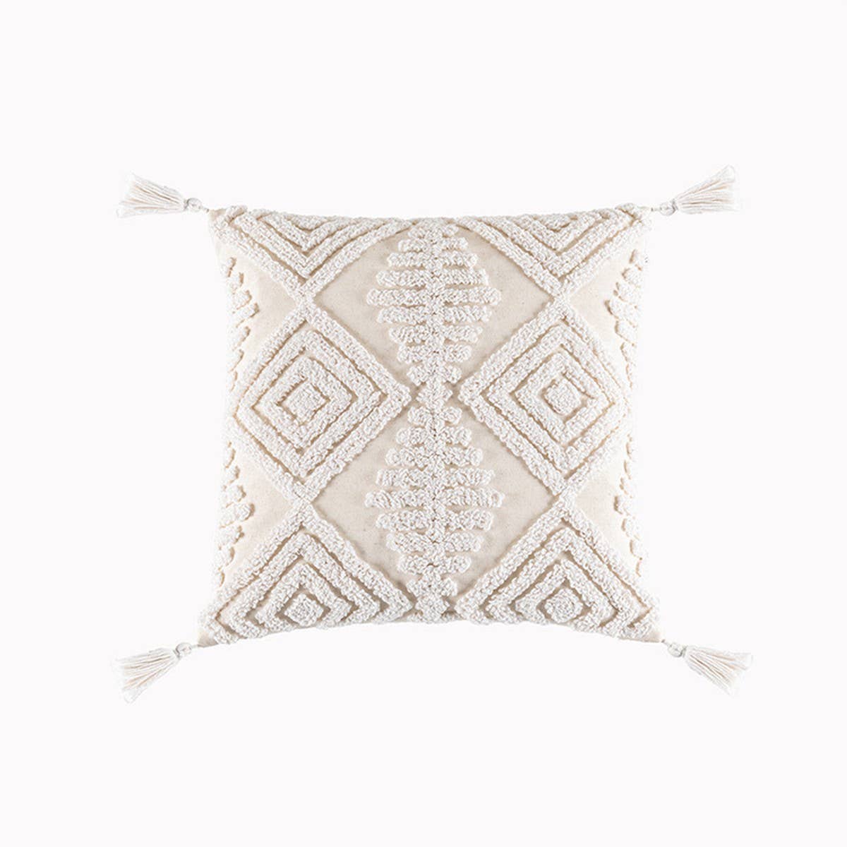 EMBROIDERED DAISY PILLOW COVER REMOVABLE RUSTICCHIC_CWMM7672