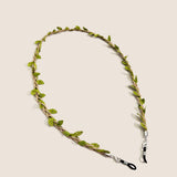 BRAIDED BRANCHES AND LEAVES GLASSES LANYARD_CWMM1159