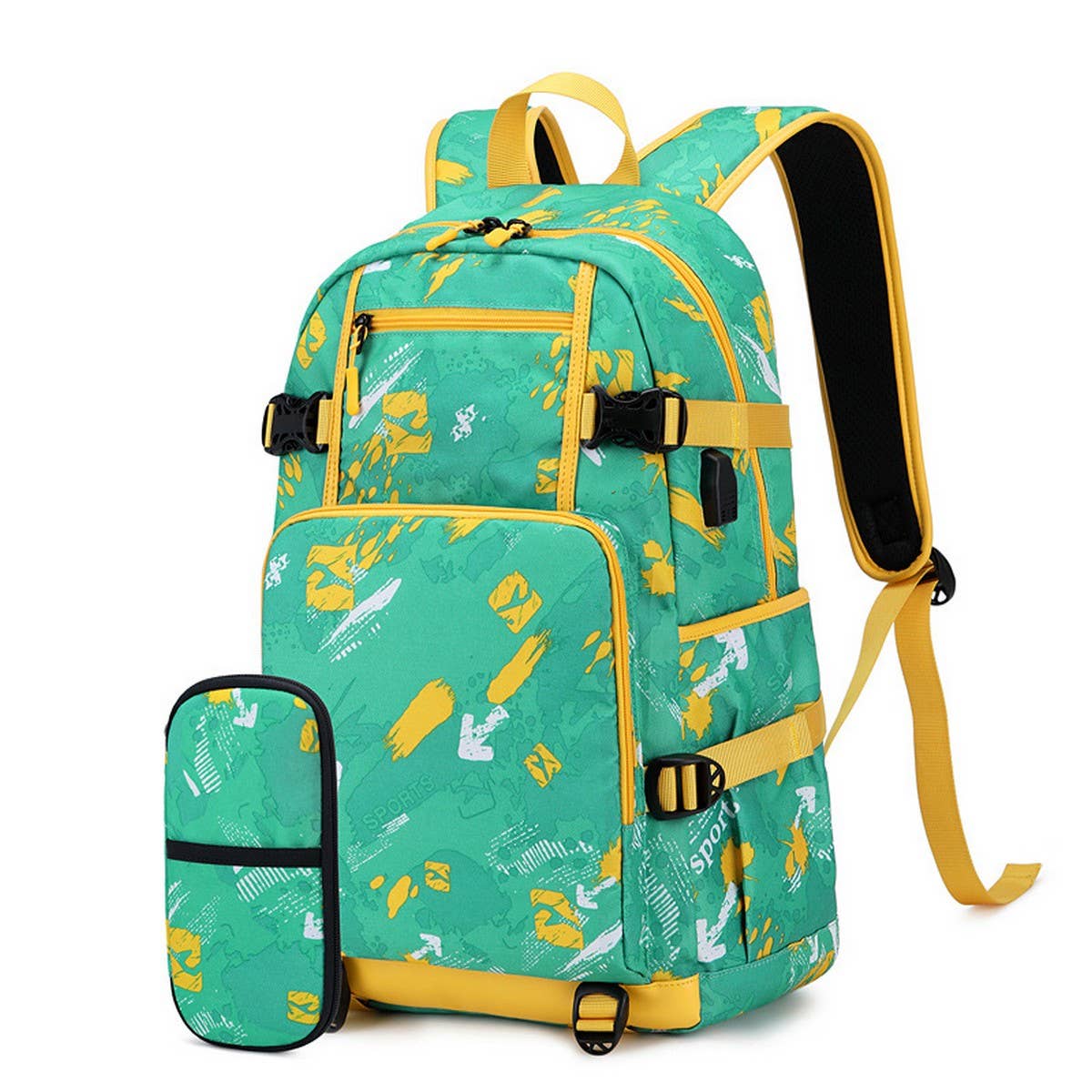 BOYS BACKPACKS FOR SCHOOL 2 PIECE PRINT SET_CWAB5469