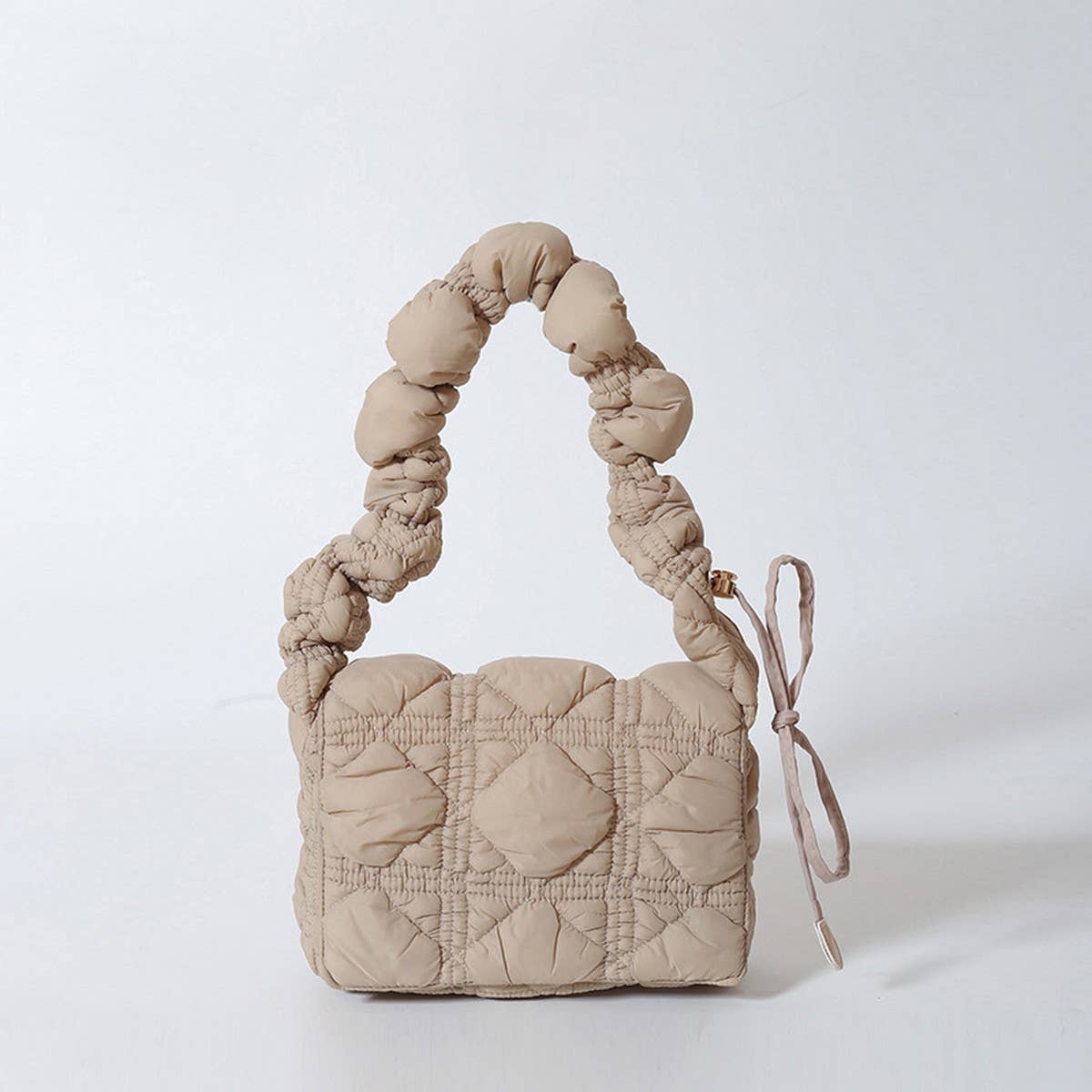 PUFF CLOUD BAG QUILTED FLAP SHOULDER CROSSBODY_CUAB00493